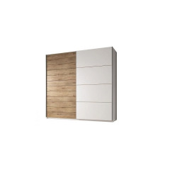 Moderní ložnicová skřín na oblečení velká dub beaufort / bílá 270x210x61 cm